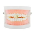 thumbnail image 2 of Unique Bargains 1 Pc Fake Grills Hip Hop Fashionable Teeth Grillz Gold Tone, 2 of 6
