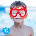 thumbnail image 4 of Dolfino Red Crabby Swim Goggle Mask, Unisex, 4 of 9
