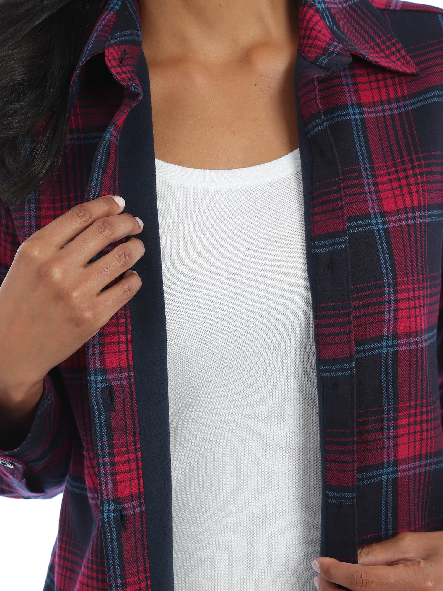 Lee Riders Women's Fleece Lined Flannel Shirt