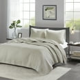 thumbnail image 2 of Madison Park 3 Piece Quilt Set, Lightweight Cotton Stitched Coverlet, 2 of 5