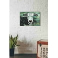 thumbnail image 3 of Epic Graffiti 'Marshland Cow I' by Carolee Vitaletti Canvas Wall Art, 26"x18", 3 of 3