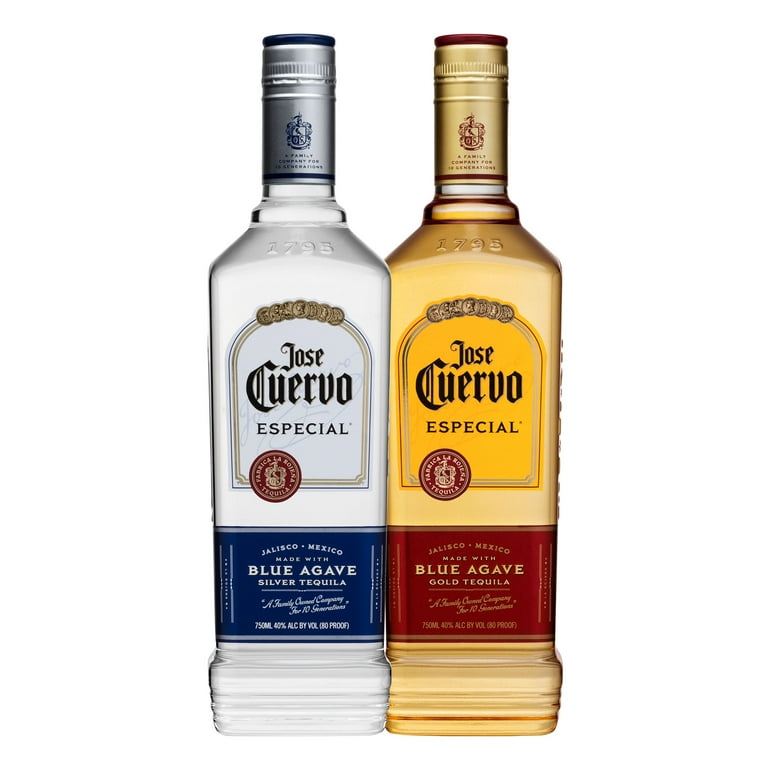 Jose Cuervo Especial Silver Tequila, 750 ml Glass Bottle, 40% ABV
