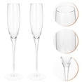 thumbnail image 3 of 2 Pcs Exquisite Glass Crystal Goblets Champagne Cups Red Wine Glasses (Transparent), 3 of 8