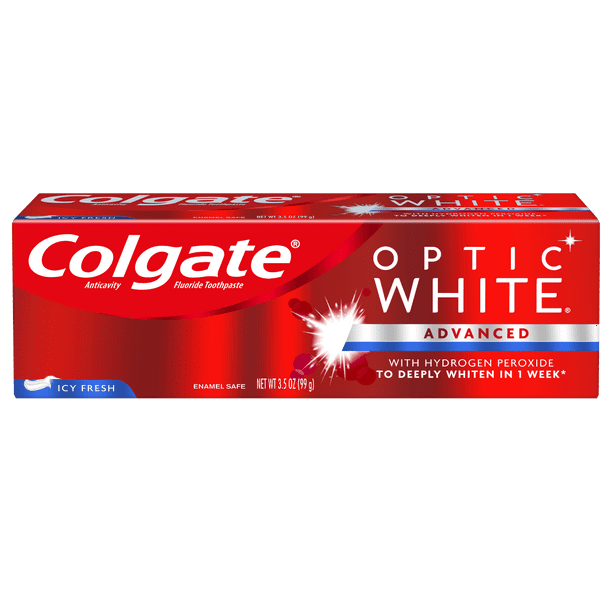 Colgate Optic White Whitening Toothpaste, Icy Fresh 3.5 ounce