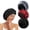 A5, variant on Silk Bonnet for Sleeping Women 3 Pcs Shower Hair Bonnet for Curly Hair with Tie Band Shower Caps for Curly
