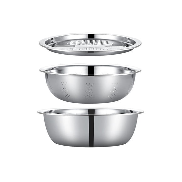 Product Category Shaver Grater Kitchen Stainless Steel Basin Multifuntional Stainless Steel Basin Grater for Rosti Grater and Cleaning