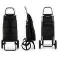 thumbnail image 5 of Foldable Puffer Grocery Shopping Cart with Wheels | Collapsible Personal Folding Cart for Groceries | Durable & Portable | Black, 5 of 8