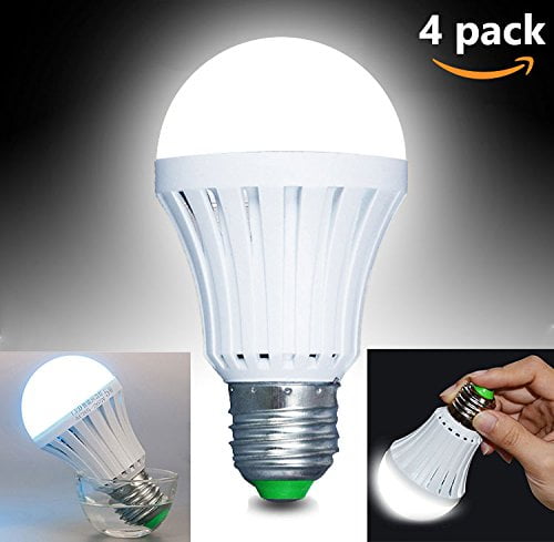 4 Pack 12W Magic Bulb Smart Lighting EBulb E27 Rechargeable Emergency Light Lamp