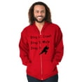 thumbnail image 4 of Crawl Walk Ninja Stealth Karate Men Big & Tall Zip Hoodie Brisco Brands 2X, 4 of 6