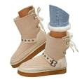 thumbnail image 3 of WEAIXIMIUNG Bottes Pailletées Femmes Bottes d'Hiver pour Femmes Mode en Suède Bottines Chaudes Bottes Confortables au Tempérament, 3 of 8