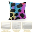 thumbnail image 4 of Throw Pillow Cover, Animal Print Pillow Cover for Home Bed Sofa Office, Cushion Cover, Gorgeous Colourful Soft Decorative Pillow Cover, Purple Blue, 4 of 5