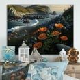 thumbnail image 2 of Designart Flowers By The Coast III Canvas Wall Art, 2 of 5