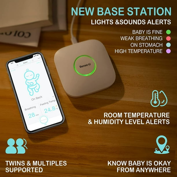 Sense U Baby Breathing Monitor 3 Monitors Infant Breathing