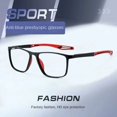 thumbnail image 3 of Lunettes de Lecture Mode Sport pour Hommes Ultra Légères HD Bleues Antidérapantes Carrées Rouges +250, 3 of 6