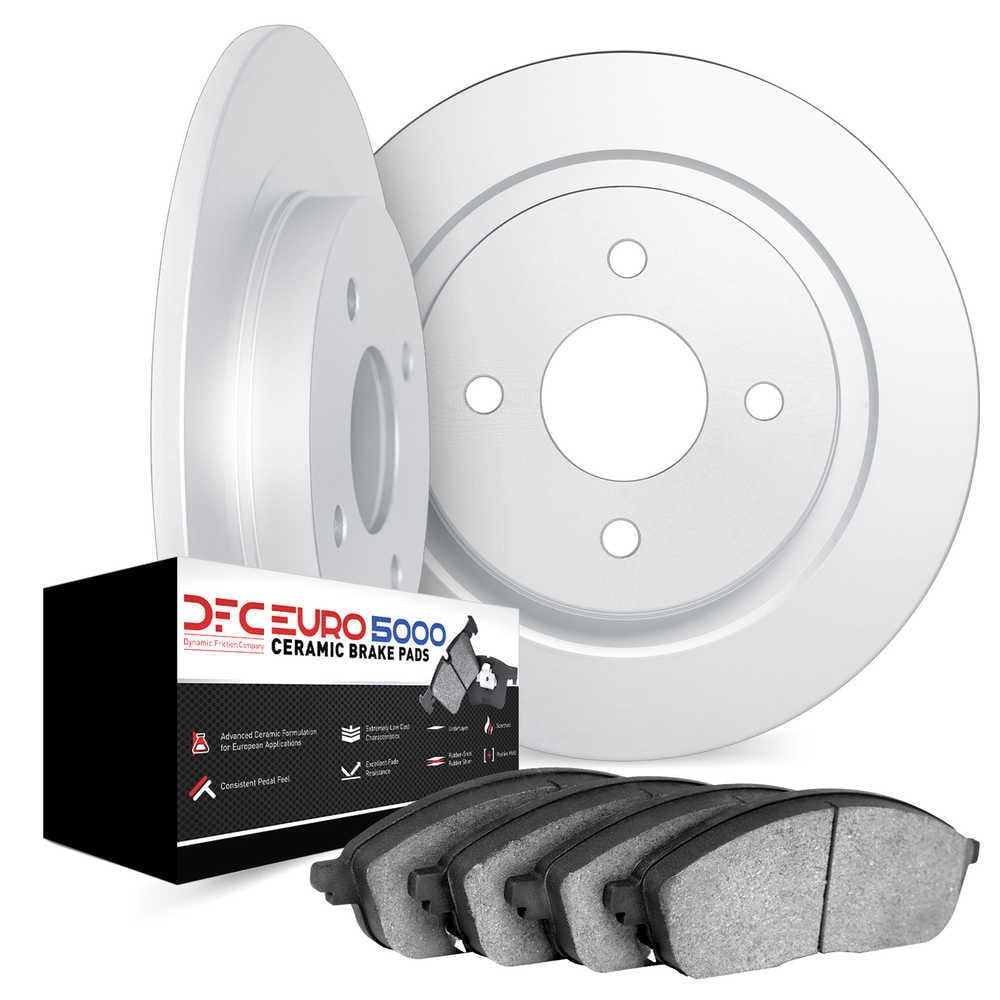 Dynamic Friction Company 6602-20003 DFC Rotors with EURO 5000 Ceramic Brake Pads