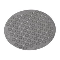 NSESSHome Round Shower Stall Mat with Suction Cups, Soft, Hair-Free, Stylish and Convenient Hanging Design, Perfect for Showers and Tubs