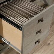 Sauder Cottage Road Engineered Wood L-Shaped Computer Desk in Mystic Oak