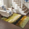thumbnail image 3 of Area Rugs 3'x5', Green Abstract Carpet Runner Indoor Outdoor Rugs Home Decor Aesthetic, Autumn Rustic Gradient Vintage Oil Painting Non Slip Mats Washable Accent Rug for Living Room Bedroom, 3 of 7