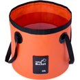 thumbnail image 2 of Cubo Plegable para Exteriores con Asa,Cubetas Plegables de 20 litros,Cubos de Limpieza Plegable Adecuado para Viajes, Acampadas, Senderismo, Pesca y Jardinería (Color Naranja),negro, 2 of 9