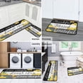 thumbnail image 5 of 2 Pieces Lemon Kitchen Decor Rug Set, Washable Non-Slip Kitchen Mats and Kitchen Sink Runner Rug, Indoor Farmhouse Style Decoration 17"x47"+17"x30", 5 of 6