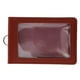 thumbnail image 2 of Titular de la , delgada de doble cara de cuero de Titular de la tarjeta Cartera con 2 ranuras para tarjetas verticales , marrón, 2 of 4