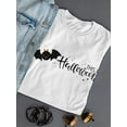 thumbnail image 3 of Funny Cute Halloween Bat T-Shirt Women -Image by Shutterstock, Female Medium, 3 of 4
