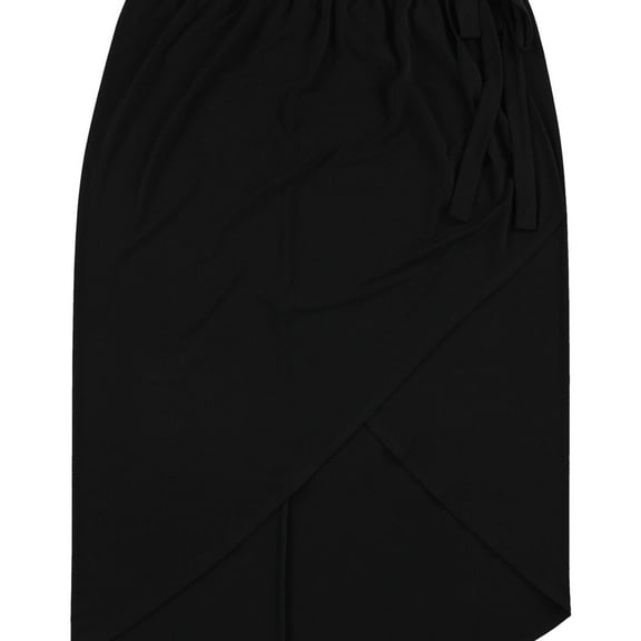 Alfani Womens Side-Tie Wrap Skirt, Black, Small