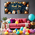 thumbnail image 7 of Decorative Design Thank You Banner Golden Theme Balloon Decoration Appreciation Banner for Office Party Employee Recognition Event, 7 of 7
