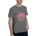 thumbnail image 2 of Crazy Darts Lady Men's Basic Short Sleeve T-Shirt Deep Heather X-Large, 2 of 5