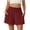 Wine, variant on CHGBMOK Womens Summer Casual Shorts with Pockets Solid Elastic High Waisted Wide Leg Shorts Beach Vacation Outfits