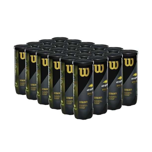 Pelotas de tenis WILSON US Open Extra Duty, 72 pelotas, 24 latas