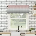 thumbnail image 4 of Hokiten Rod Pocket Curtain Valance, Ombre, Farmhouse Window Valance for Living Room, Bedroom, Kitchen Gradient Pink and Grey 54"W x 18"L, 4 of 8
