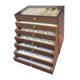 thumbnail image 3 of Joyero de madera con forro suave, apilable, de escritorio, multicapa, multiusos, transparente 7 capas, 3 of 9