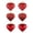 1#red, variant on 6Pcs Heart Ornaments, Valentines Day Decorations, 2.36 inch Heart Shaped Decorations Tree Hanging Baubles, Decorative Hanging Ornaments for Valentines Anniversary Wedding Party Decor