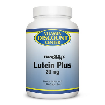 Lutein Plus 20mg FloraGLO W/Bilberry by Vitamin Discount Center - 120 Capsules