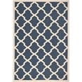 thumbnail image 1 of Safavieh Courtyard Polypropylene Small Rectangle Rug CY6903-268-4 in Navy and Beige, 1 of 5