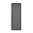 thumbnail image 3 of Mainstays Farmhouse Faux Sisal Olefin Gray Border Indoor Runner Rug, 1'9"x5', 3 of 9
