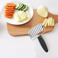 thumbnail image 1 of TIMIFIS Handle Mug Stainless Steel Potato Knife Potato Knife Potato Cutting Chip Knife Kitchen Gadget Wolf Tooth Potato Cutting Home Multi-Functional Potato Cutting Coffee Cups, 1 of 8
