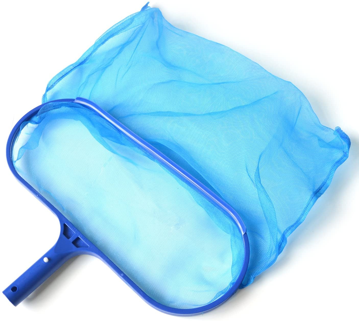 Pool Skimmer Net for Cleaning, Heavy Duty Pool Leaf Rake w/Fine Mesh