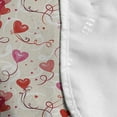 thumbnail image 4 of Valentine's Day Microwave Oven Cover, Print of Heart Shaped Balloons Flying Up with Mini Hearts, Water Resistant Organizer with Pockets for Kitchen, 36" x 12", Eggshell Vermilion, by Ambesonne, 4 of 4