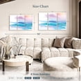 thumbnail image 4 of Elephant Stock Washed Sunset Wall Art - Horizontal Multi Panel Canvas - Living Room Wall Decor - Abstract Multi Panel - Turquoise And White Decor By Aimee Del Valle - 45" x 28", 4 of 8