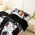 thumbnail image 4 of Erosebridal Baseball Gamer Twin Comforter Sets 3-Piece for Boys,Kids Teens Sport Theme Plaid Bedding Set,Black Reversible,Luxury Bedroom Decor, 4 of 6