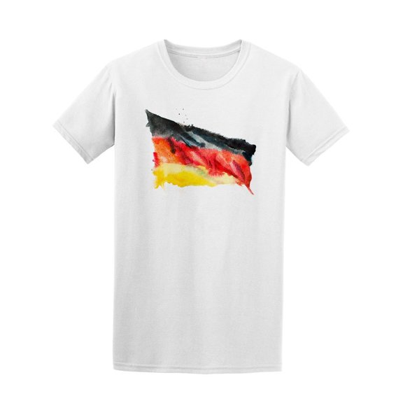 Flag Of Germany Watercolor Tee Men's -Image by Shutterstock
