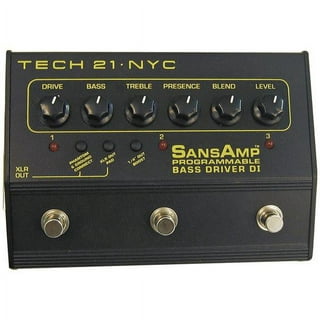 Tech 21 Sansamp YYZ (Geddy Lee) Bass Preamp Pedal - Bass Central