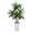 150 Green High White Basin, variant on RONSHIN 4ft/5ft Artificial Dracaena Plant Indoor, Decorative Fake Tree with Adjustable Branches & Leaves