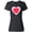 AB-Black, variant on Inktastic Valentine Red Heart with Dots Women's T-Shirt