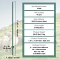 thumbnail image 5 of VEVOR 6ft Heavy-Duty Metal Fence Posts, 10-Pack Green T-Posts for Garden & Farm Fencing, 5 of 12