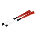 thumbnail image 1 of FONWILYO 1 Paire Brosse Polyvalente pour Instrument de Percussion avec Poils en Nylon Rouges et Manche en ABS, 1 of 8