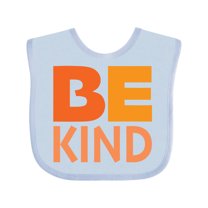 Inktastic Be Kind Logo in Orange Boys or Girls Baby Bib