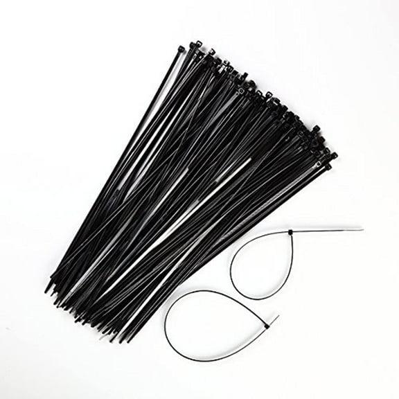 100 PCS 15" inch Zip Ties Nylon 40 lbs Strap Cable Wire Tires - Black